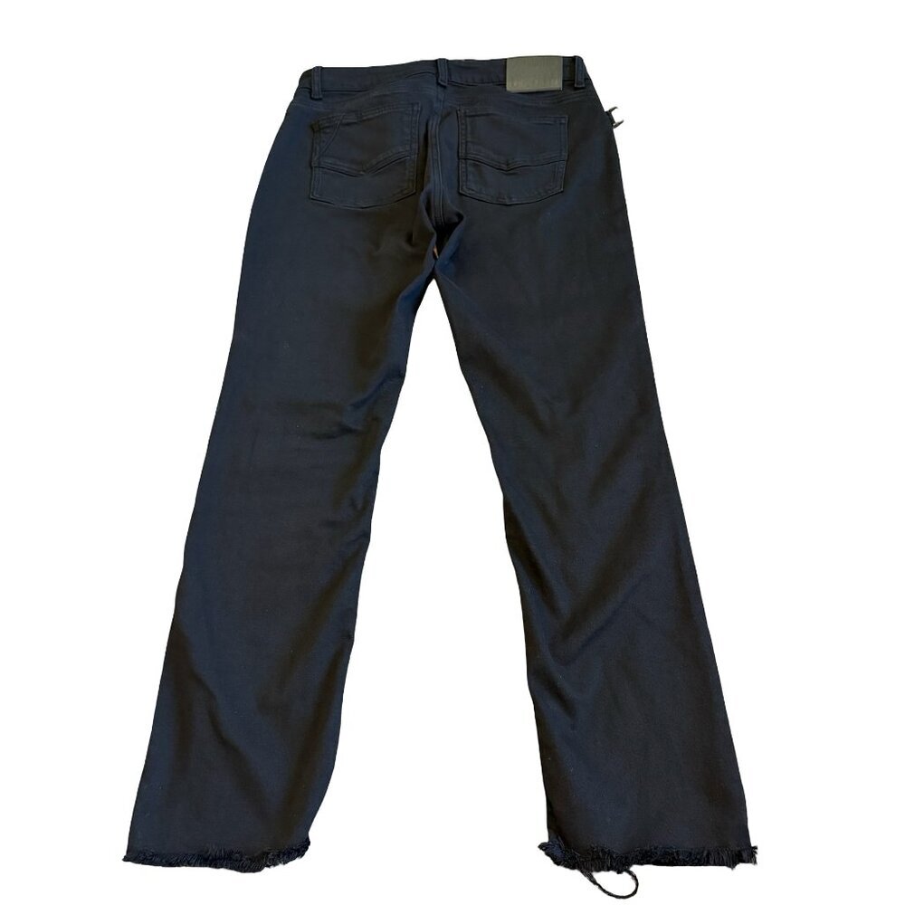 Zadig & Voltaire Ava Perm Black Mid-Rise Jeans Cropped Length Size 26 Women's - Picture 7 of 13